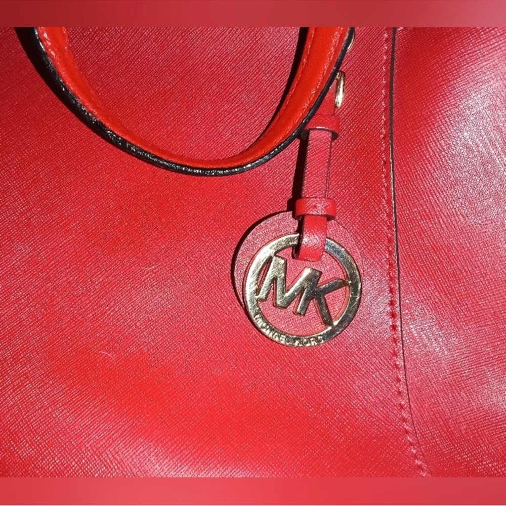 Michael Kors Scarlet Red Tote - Picture 3 of 5